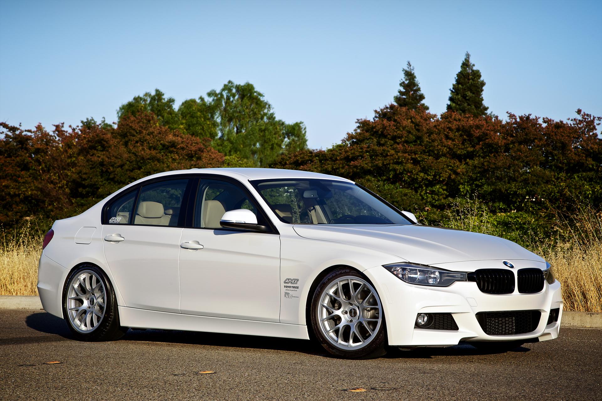 BMW F30 Sedan 3 Series with 18" EC7 Wheels in Race Silver