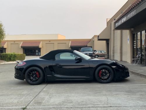 Black Porsche Boxster - EC-7R in Satin Black