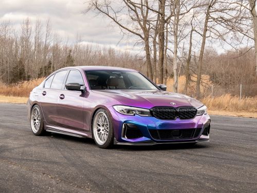 Purple BMW 3 Series - ML-10RT in Machined Lip Race Silver