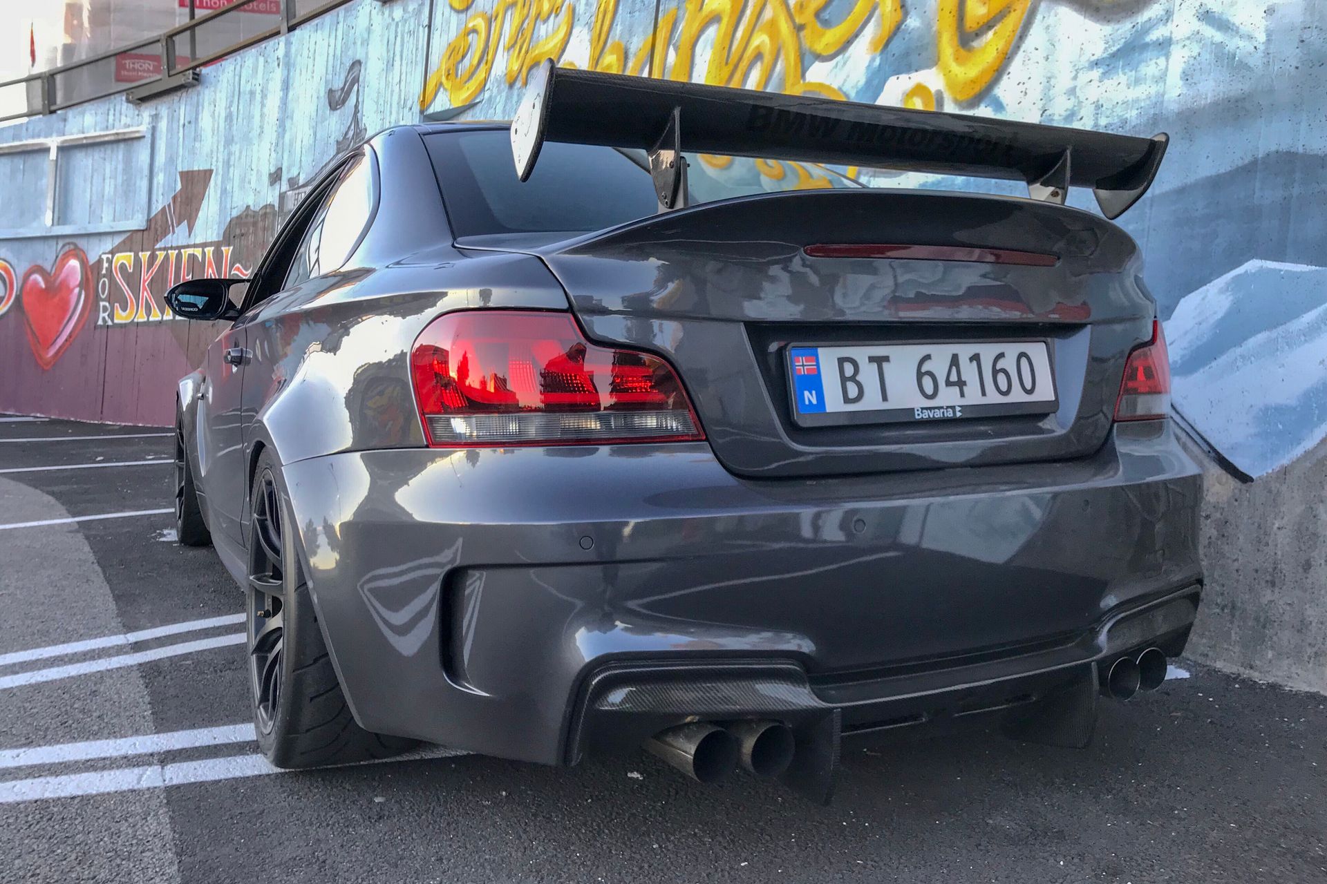 BMW E82 Coupe 1 Series with 18" SM-10 in Satin Black