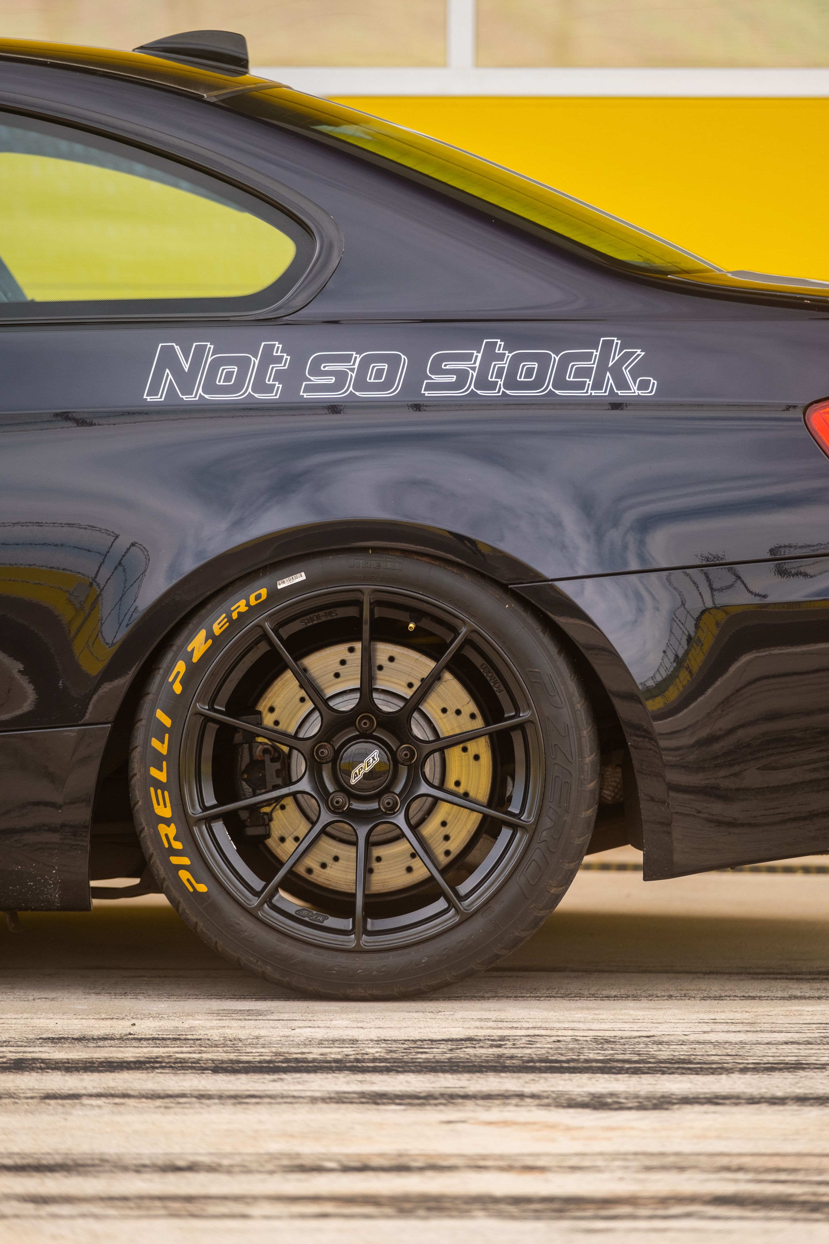 Black BMW E92 Coupe M3 with 18" SM-10RS Apex wheels in Satin Black