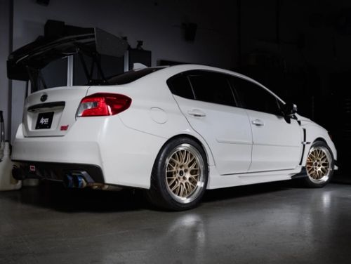 White Subaru WRX STI - ML-10RT in Machined Lip Gloss Motorsport Gold