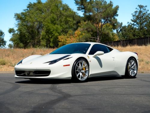 White Ferrari 458 - VS-5RS in Brushed Clear