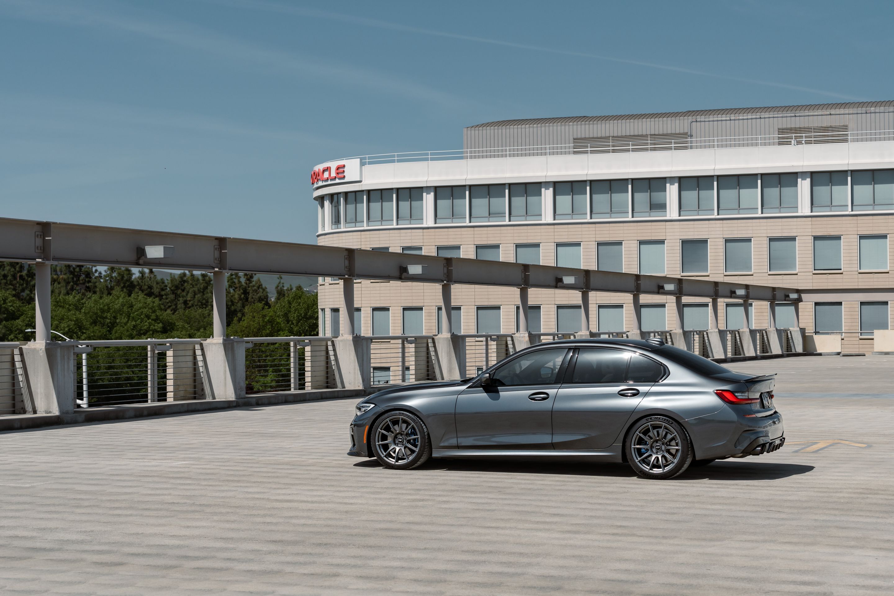 Grey BMW G20 Sedan 3 Series with 19" SM-10 Apex wheels in Anthracite