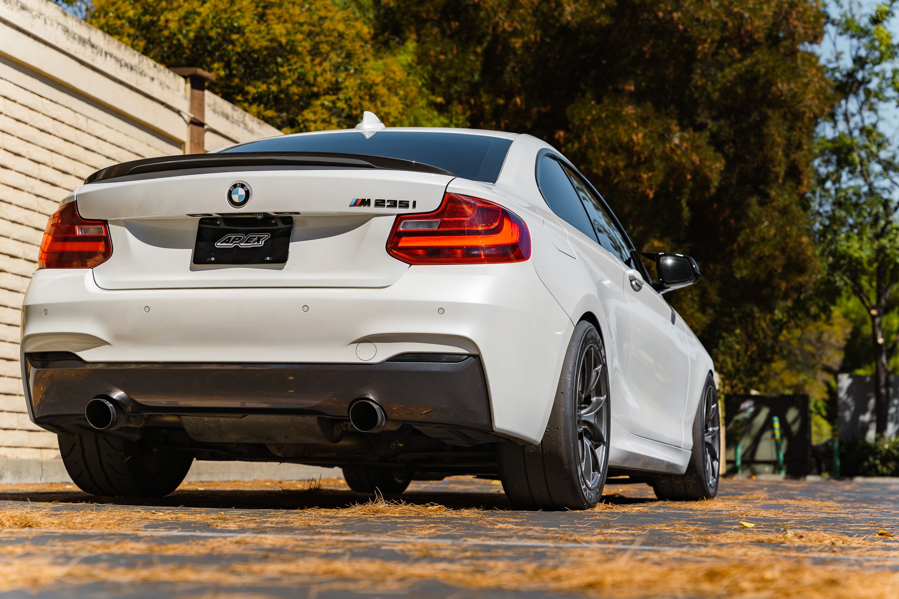 White BMW F22 Coupe 2 Series with 17" VS-5RS Apex wheels in Anthracite