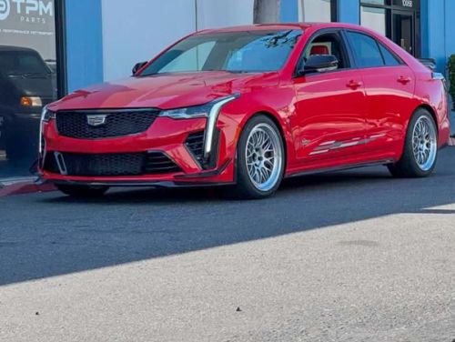 Red Cadillac CT4-V Blackwing - ML-10RT in Machined Lip Race Silver
