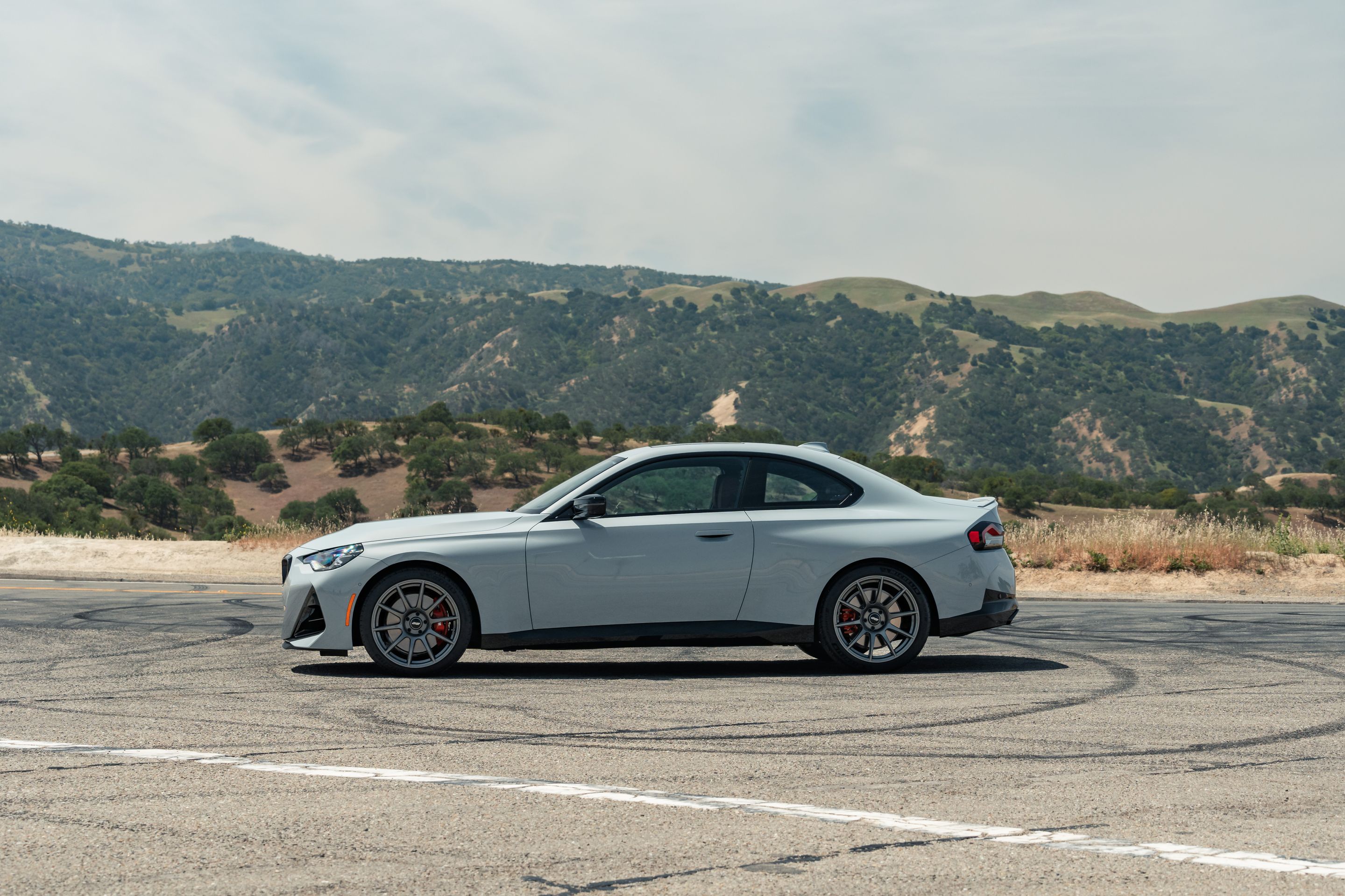 Grey BMW G42 2 Series with 19" SM-10 Apex wheels in Anthracite