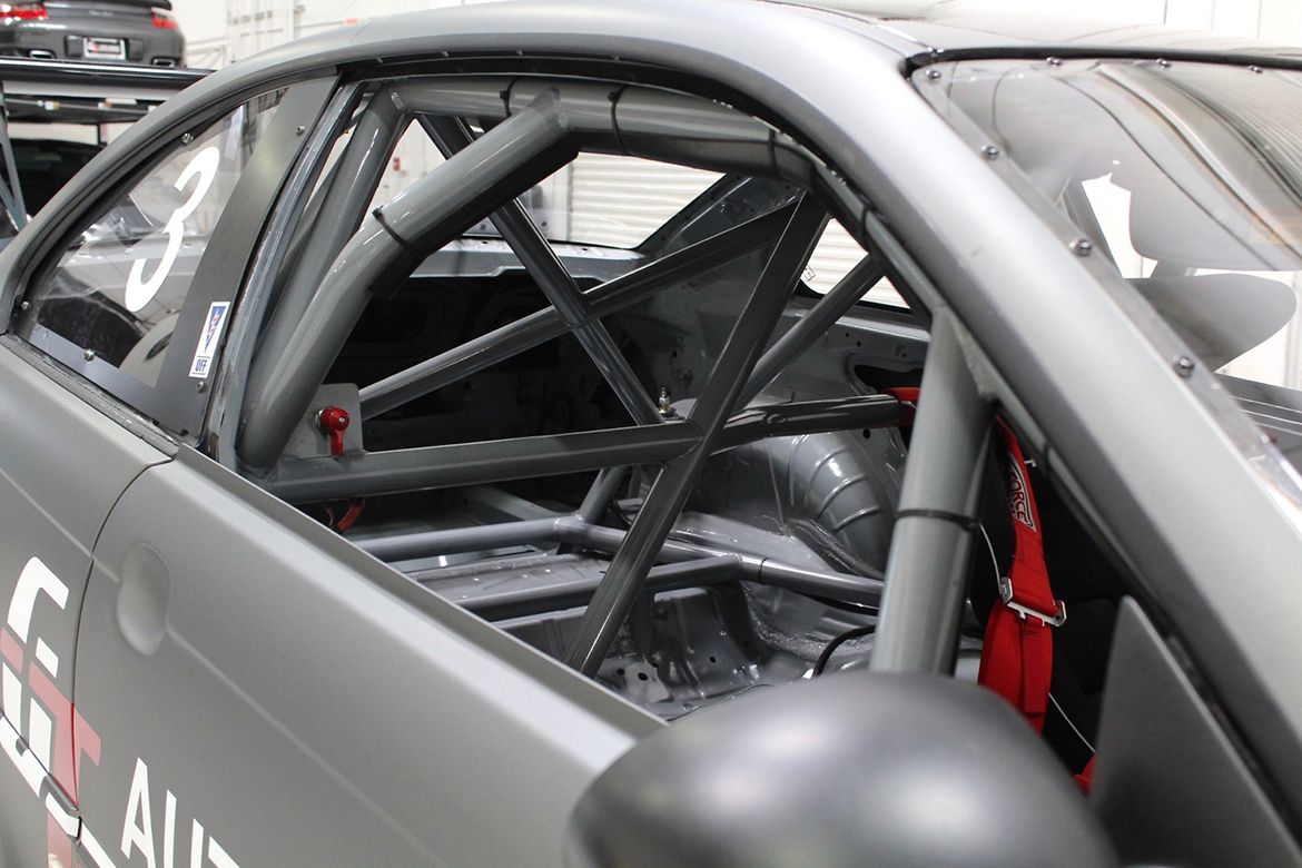 Grey BMW E46 M3 with 18" FL-5 Apex wheels in Satin Black