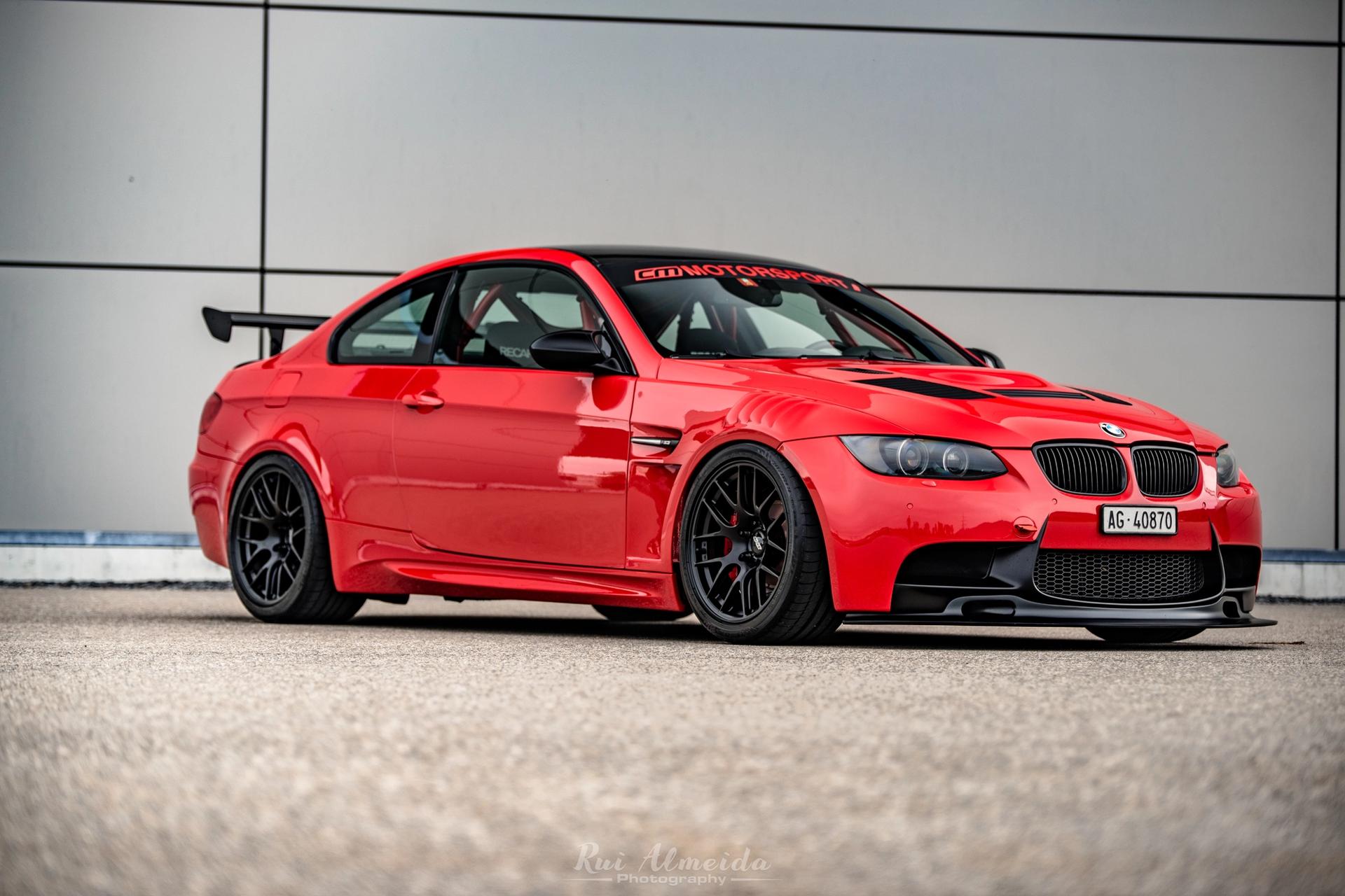 BMW E92 Coupe M3 with 18" EC-7R in Satin Black