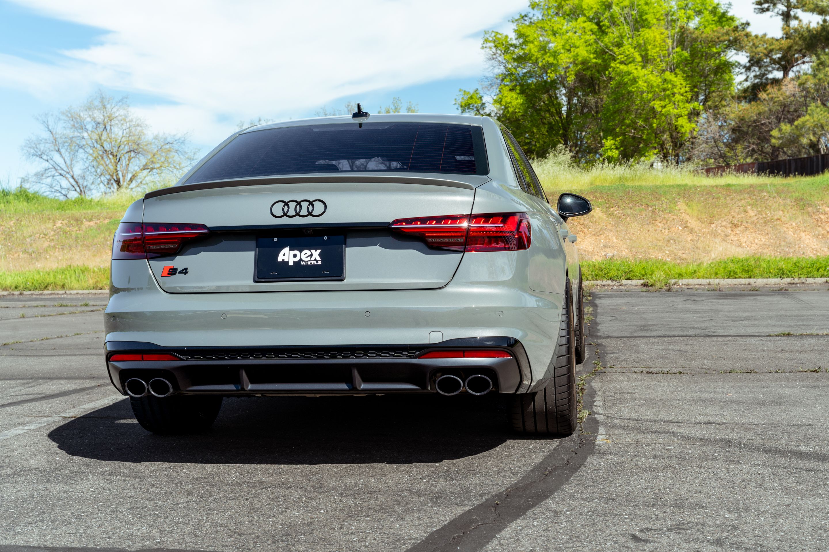 Grey Audi B9 S4 with 19" SM-10 Apex wheels in Satin Bronze