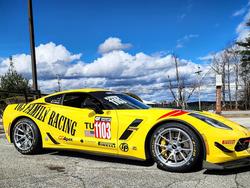 Yellow Chevrolet Corvette - VS-5RS in Brushed Clear