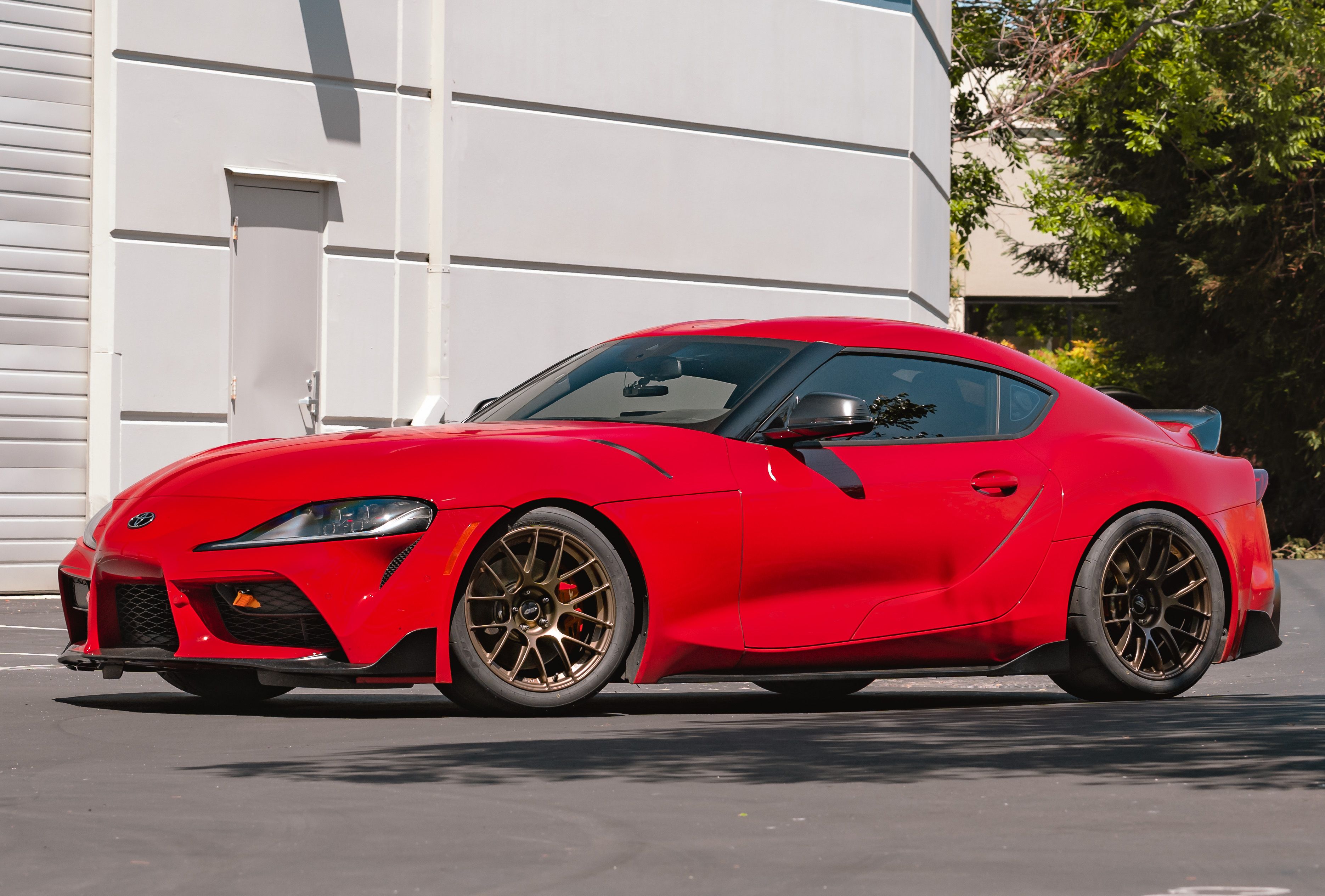 Red Toyota Supra - EC-7RS in Satin Bronze