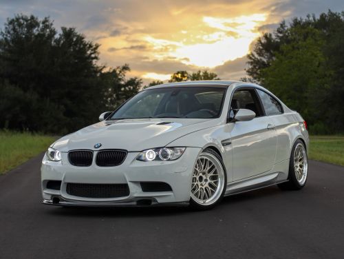White BMW M3 - ML-10RT in Machined Lip Gloss Motorsport Gold