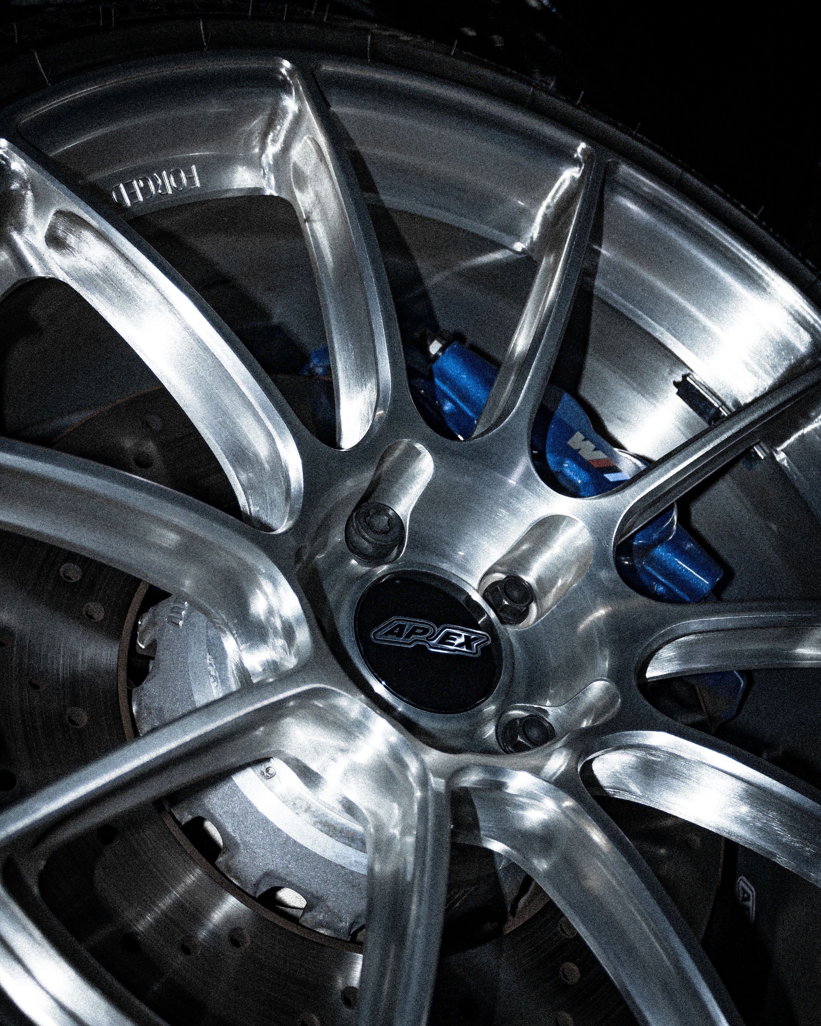 Black BMW F87 M2 with 19" SM-10RS Apex wheels in Brushed Clear