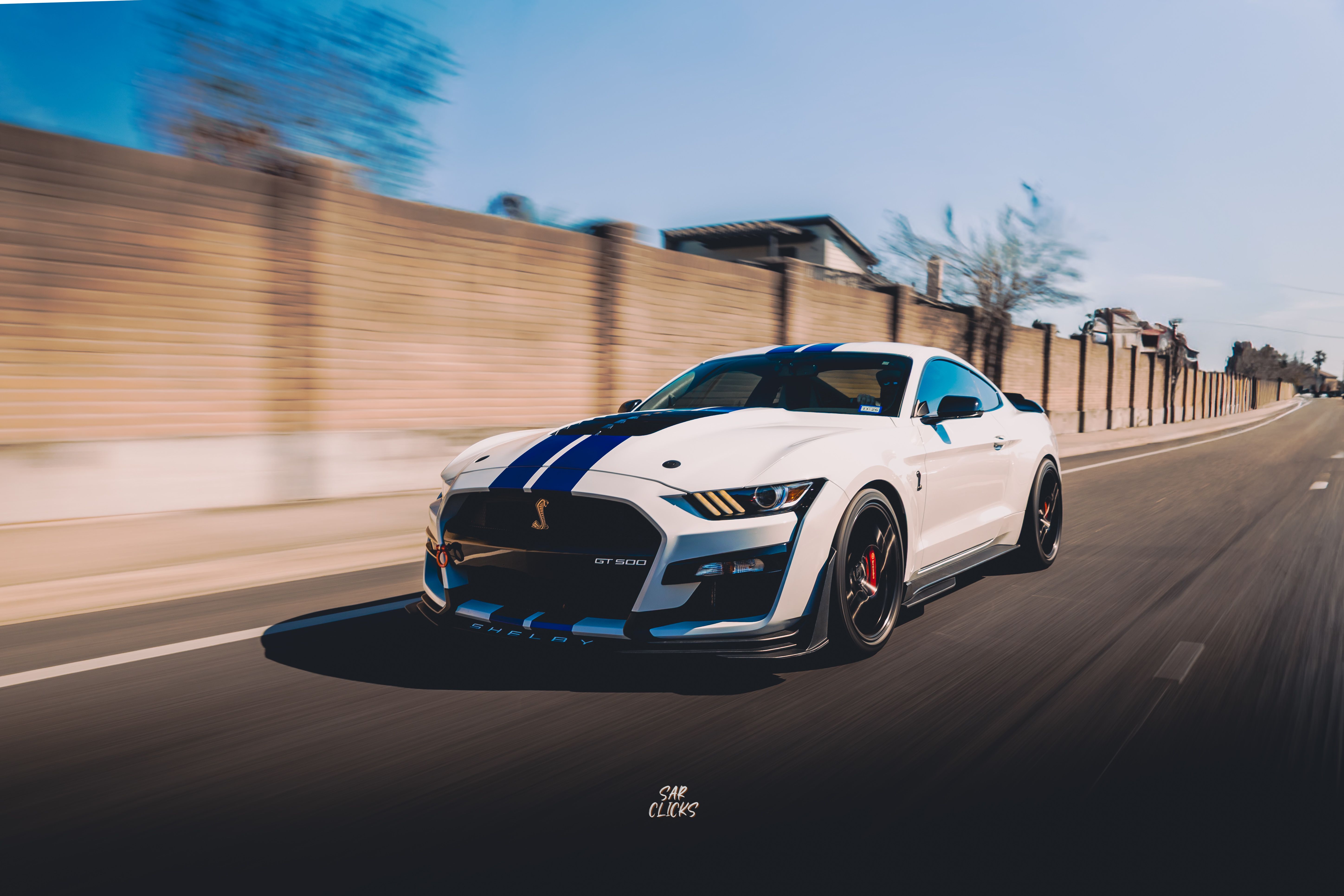 White Ford Mustang - VS-5RS in Satin Black