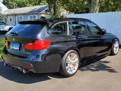 Black BMW 3 Series - VS-5RS in Brushed Clear