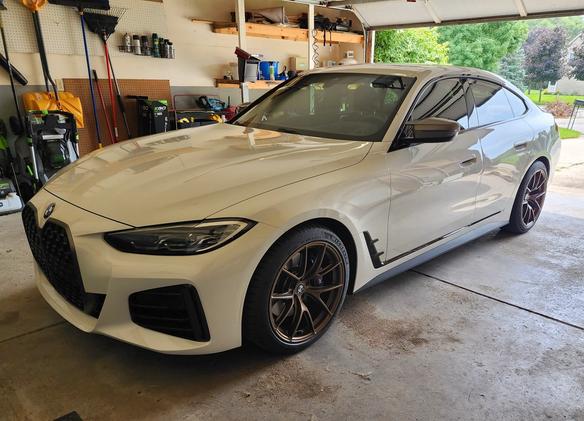 BMW G26 Gran Coupe 4 Series with 19" VS-5RS in Satin Bronze