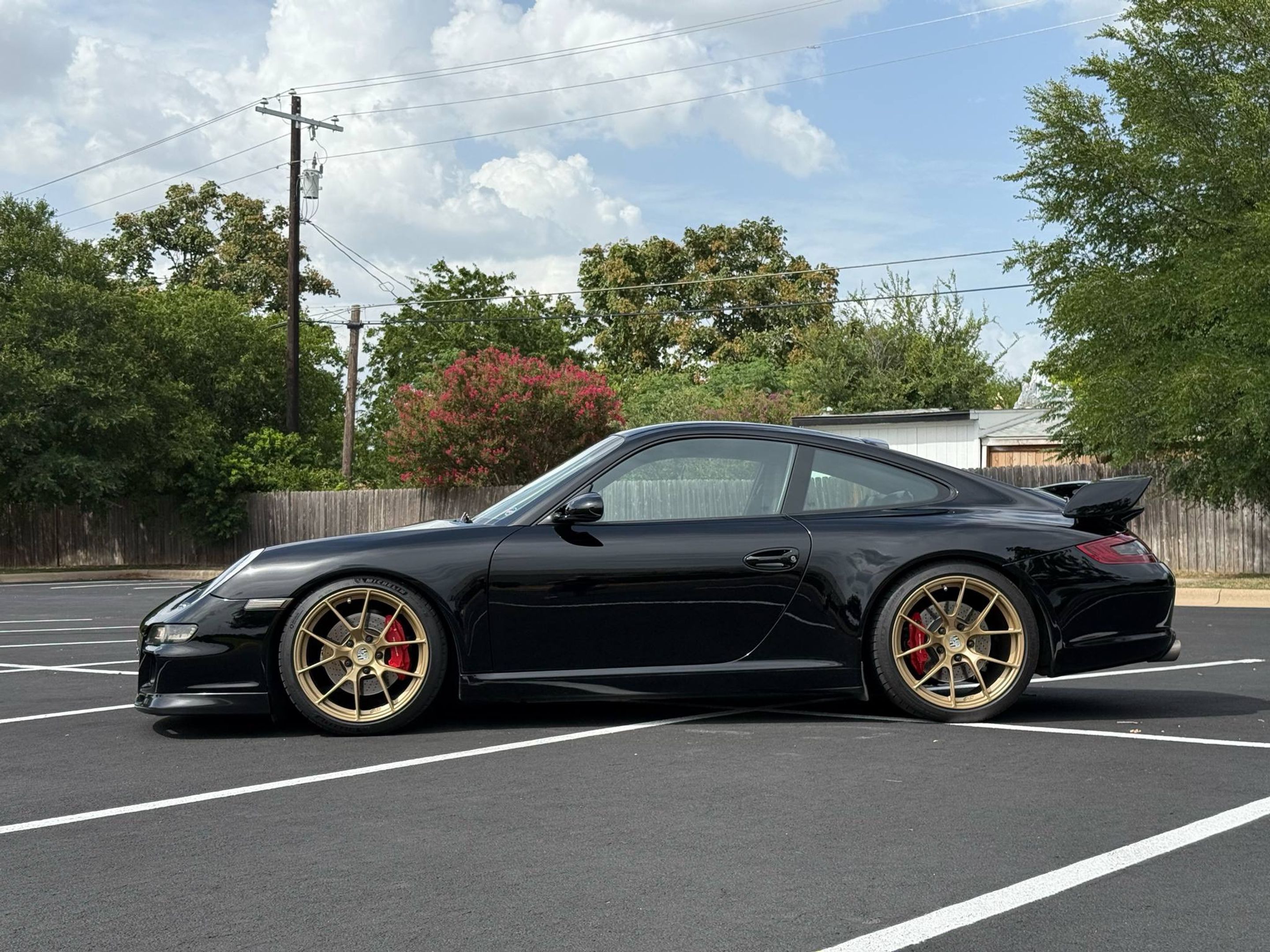Black Porsche 911 997 Carrera S with 19" VS-5RS Apex wheels in Custom Finish