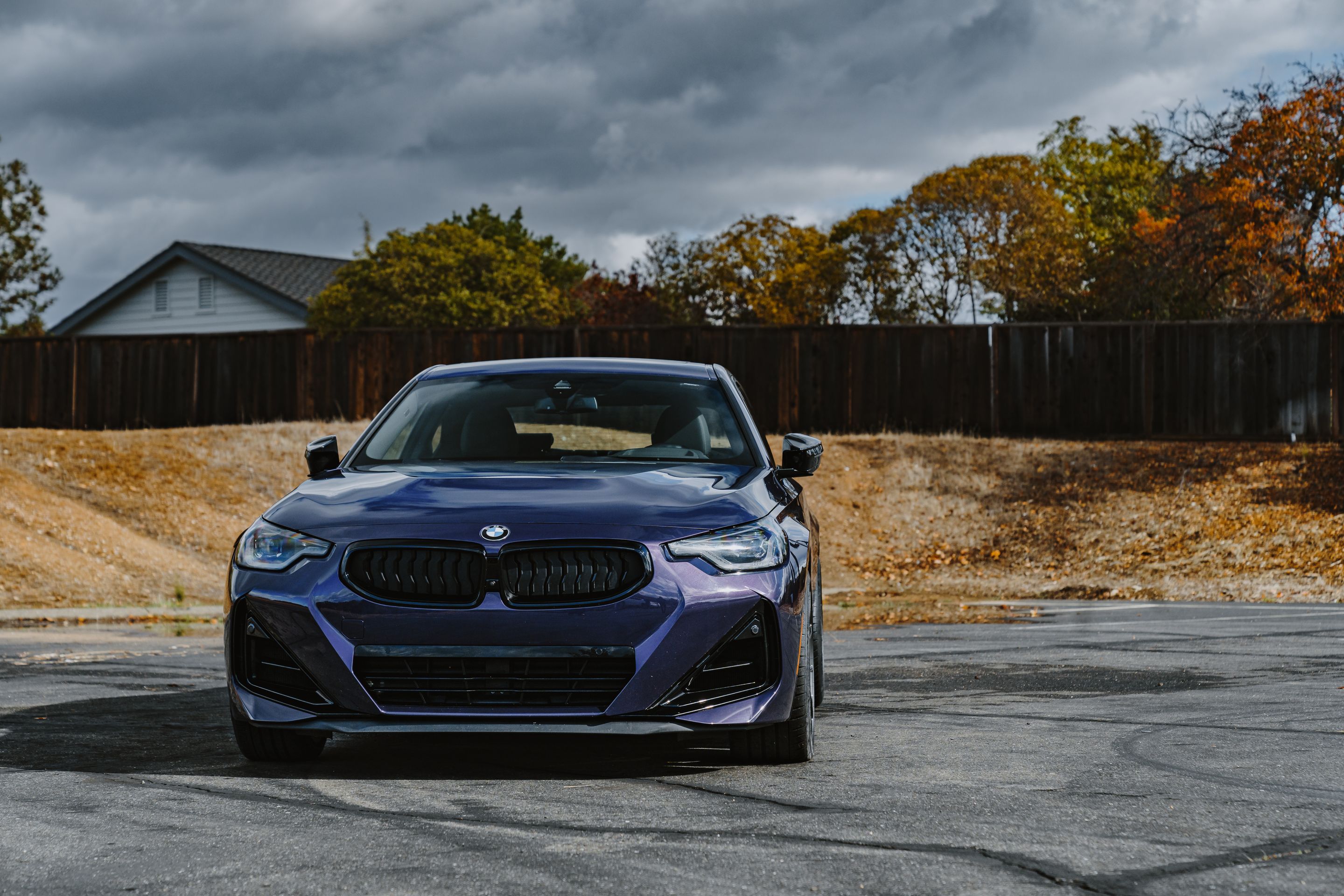 Purple BMW G42 2 Series with 19" VS-5RS Apex wheels in Anthracite