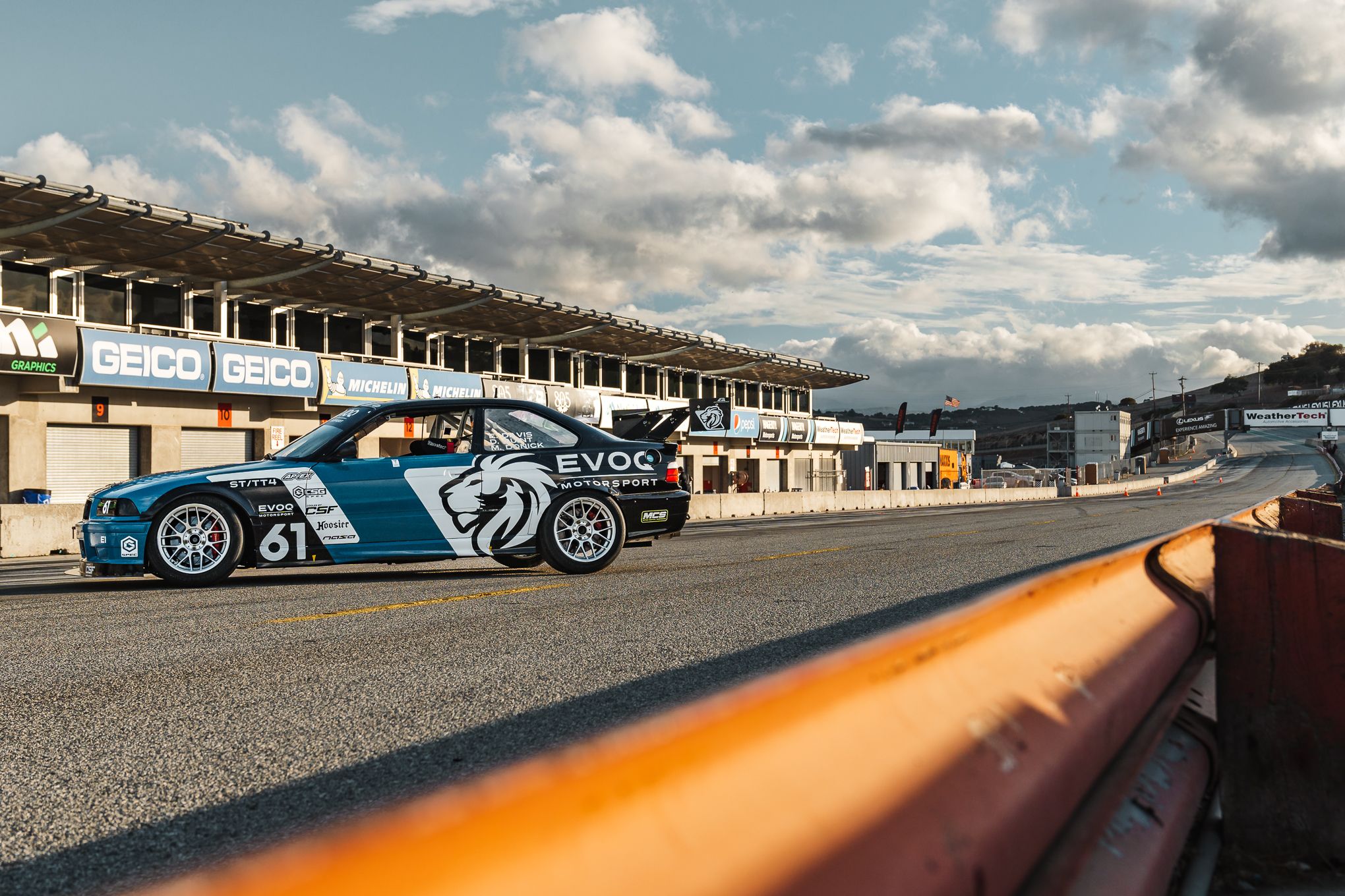 Multicolor BMW E36 3 Series with 17" ARC-8 Apex wheels in Hyper Silver