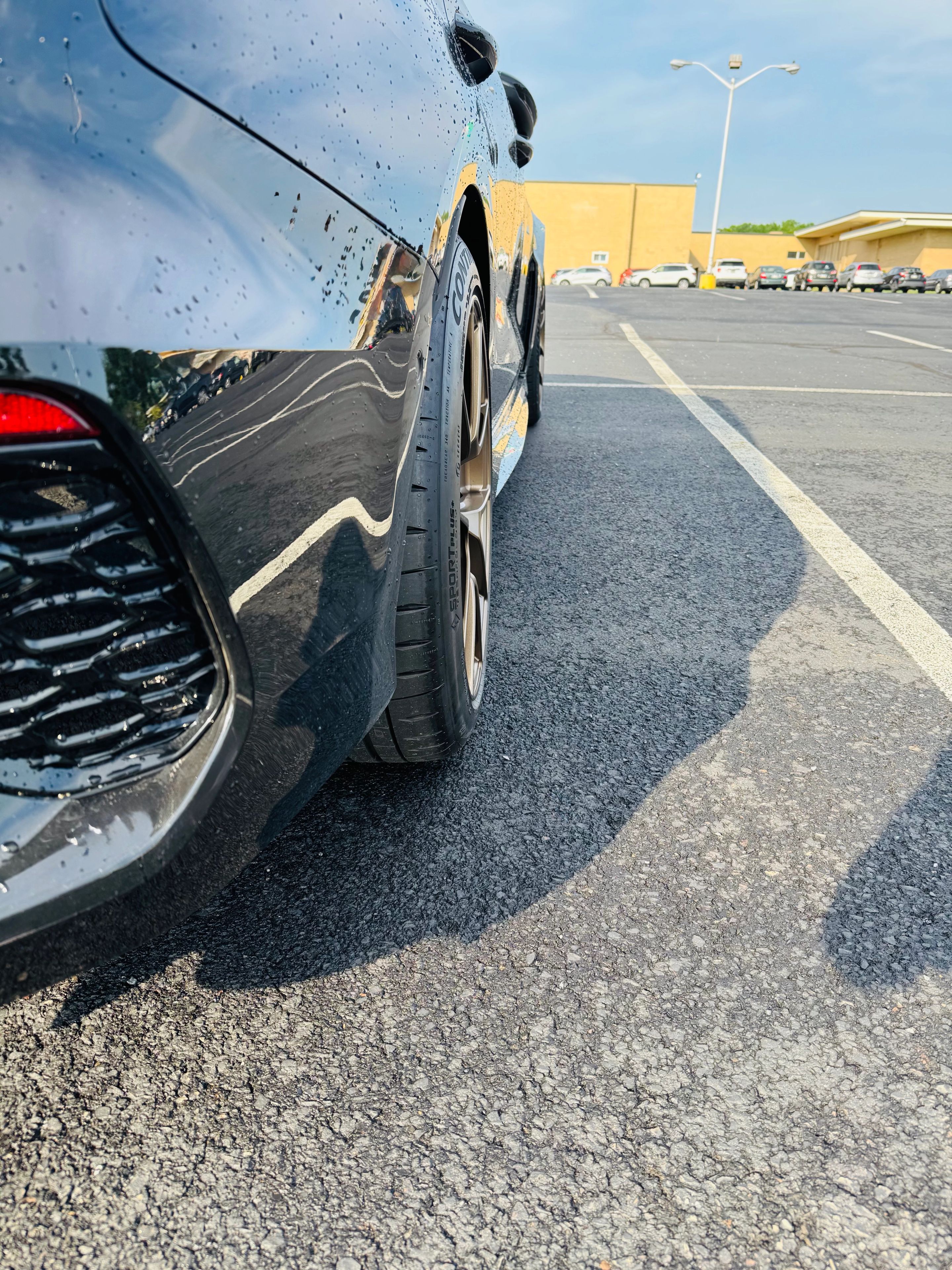 Black Audi 8Y RS 3 with 18" VS-5RS Apex wheels in Satin Bronze