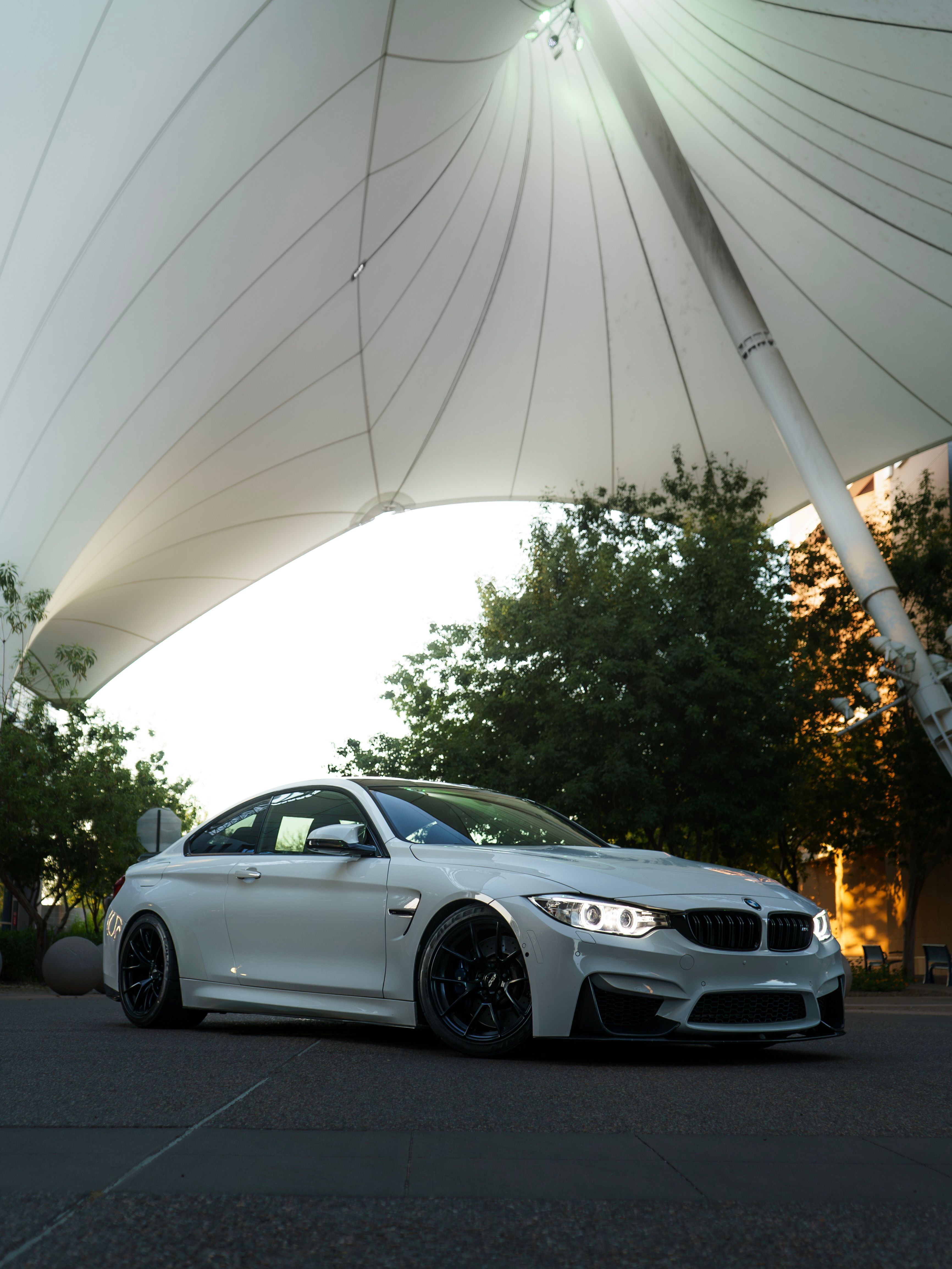 White BMW M4 - VS-5RS in Satin Black