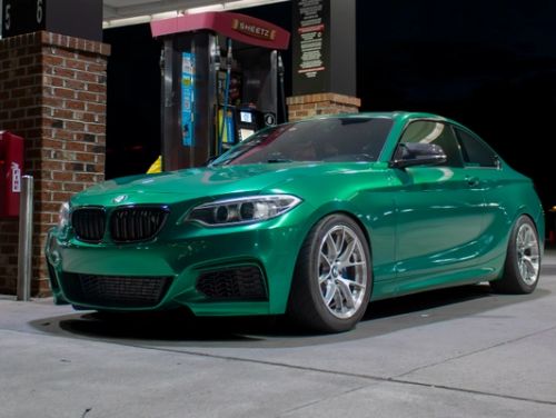 Green BMW 2 Series - VS-5RS in Brushed Clear