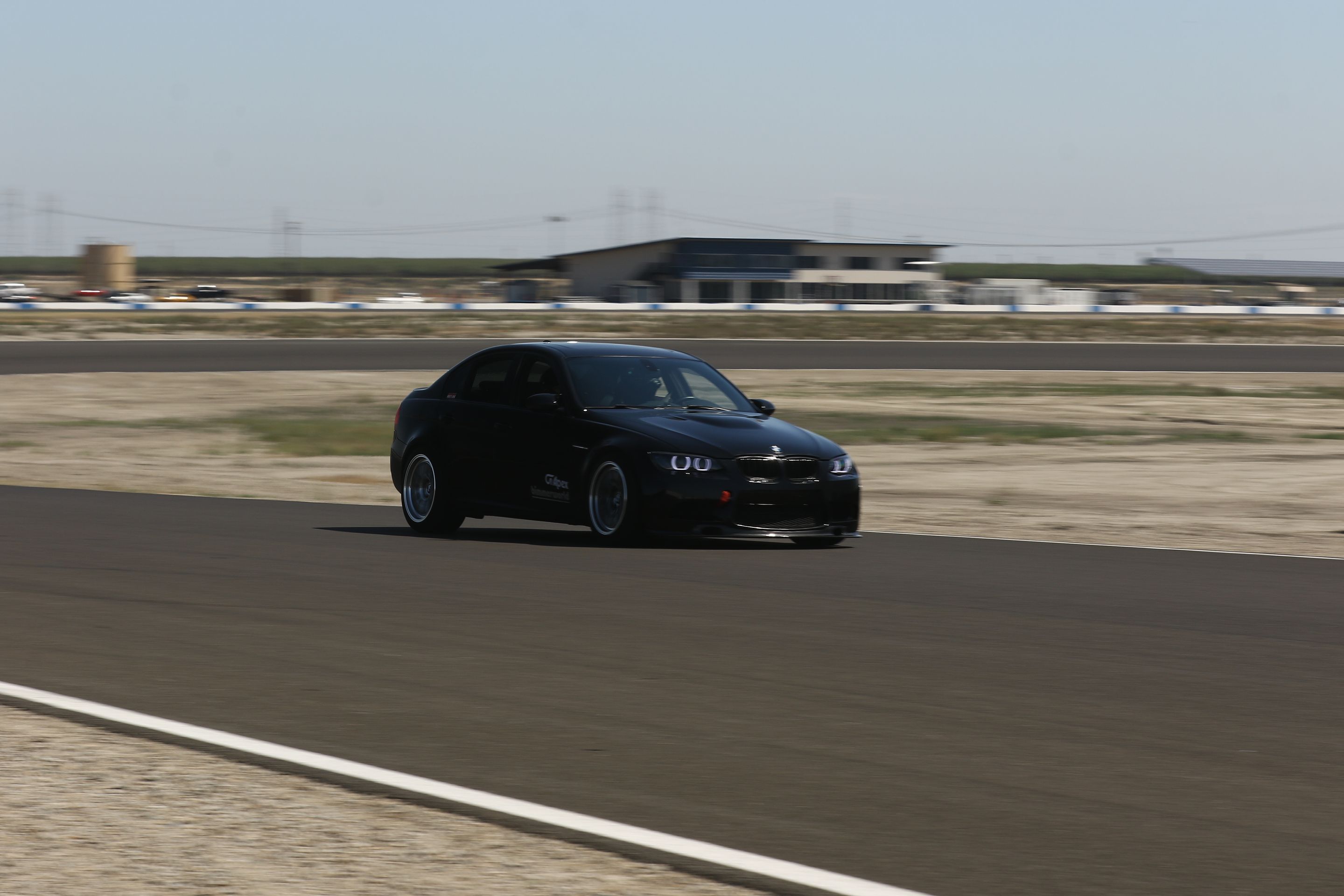 Black BMW E92 Coupe M3 with 18" ML-10RT Apex wheels in Machined Lip Brushed Clear