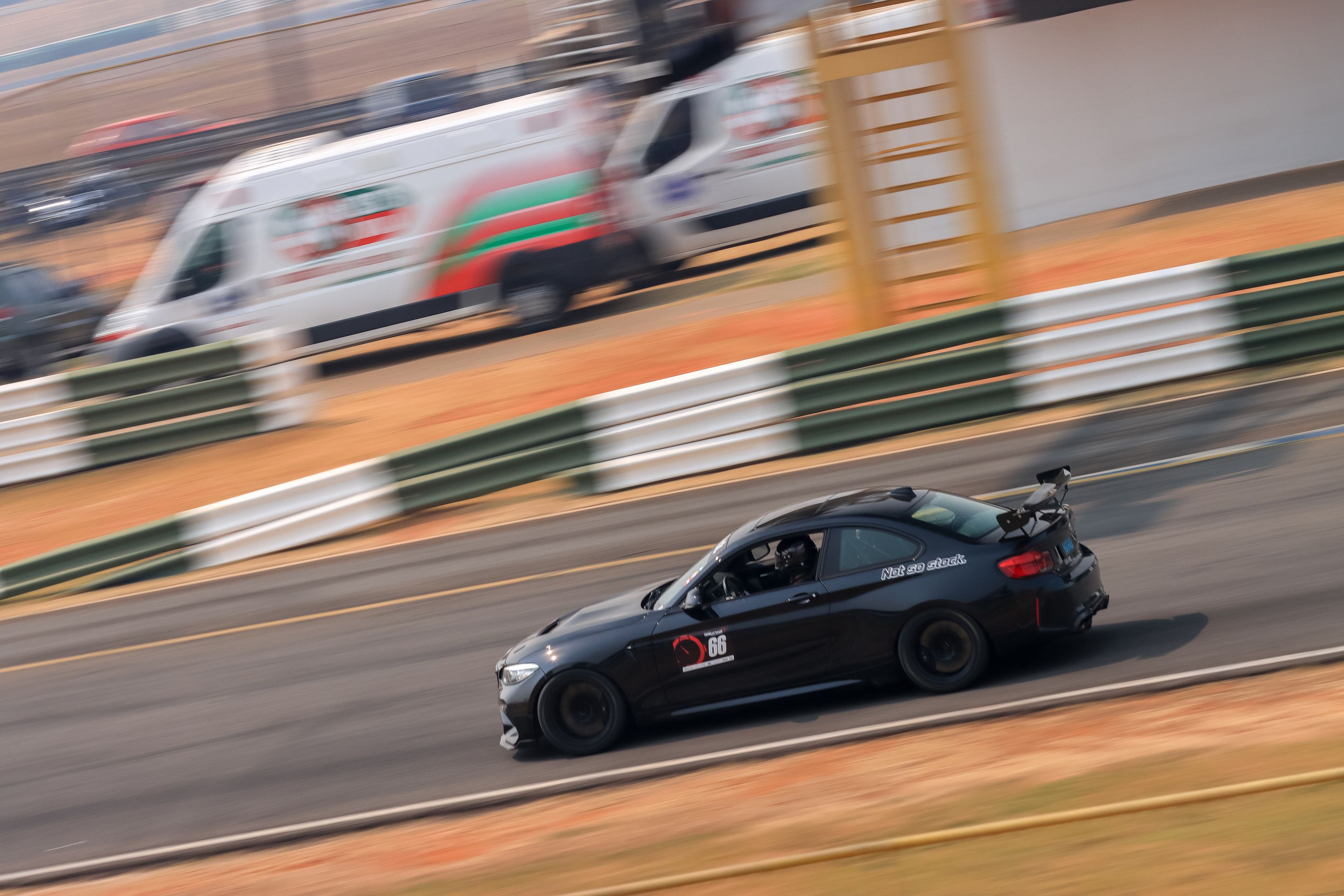 Black BMW F87 M2 with 18" SM-10RE Apex wheels in Anthracite