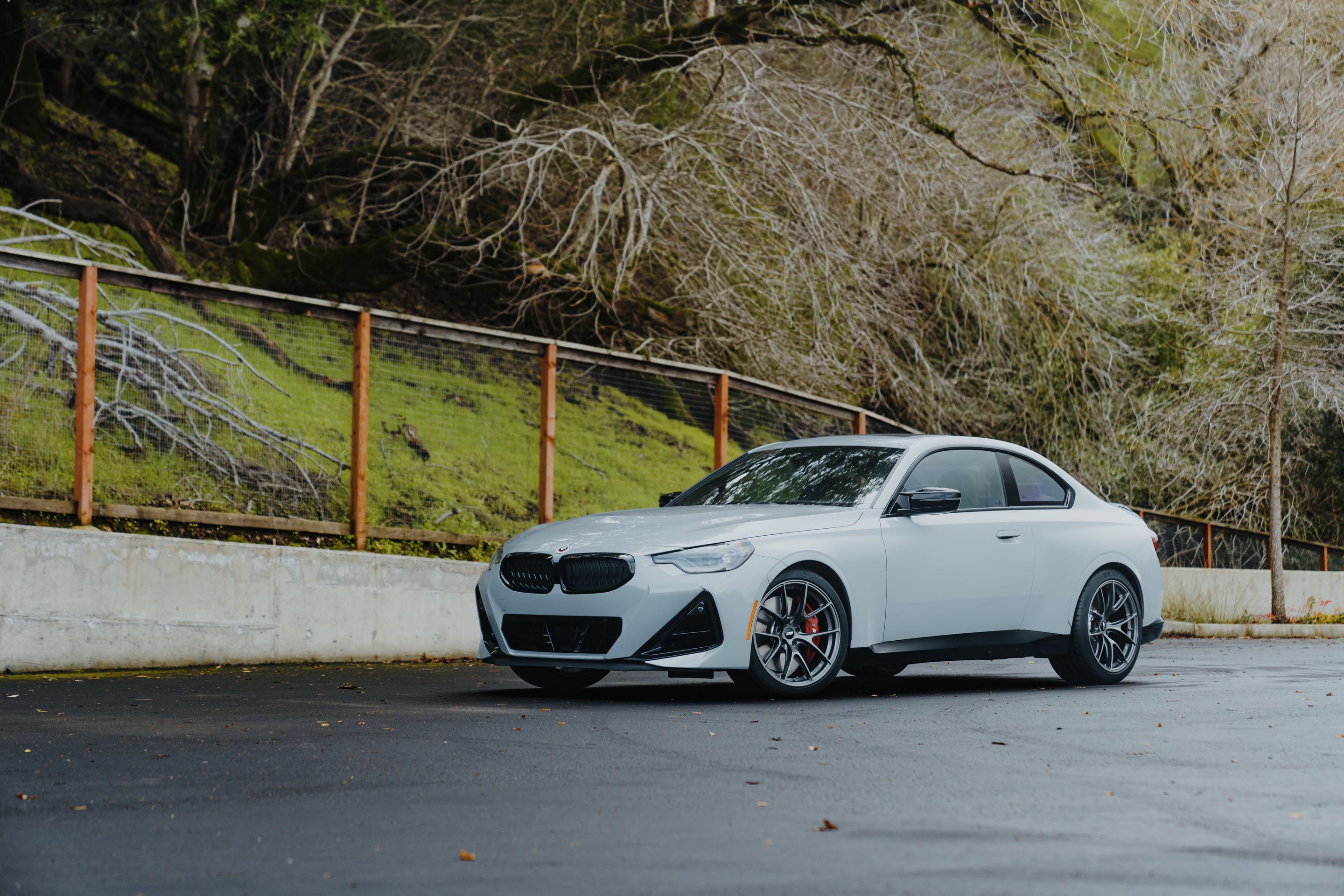 Grey BMW G42 2 Series with 19" VS-5RS Apex wheels in Anthracite