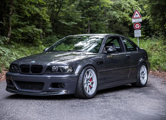 BMW E46 M3 with 18" FL-5 in Race Silver