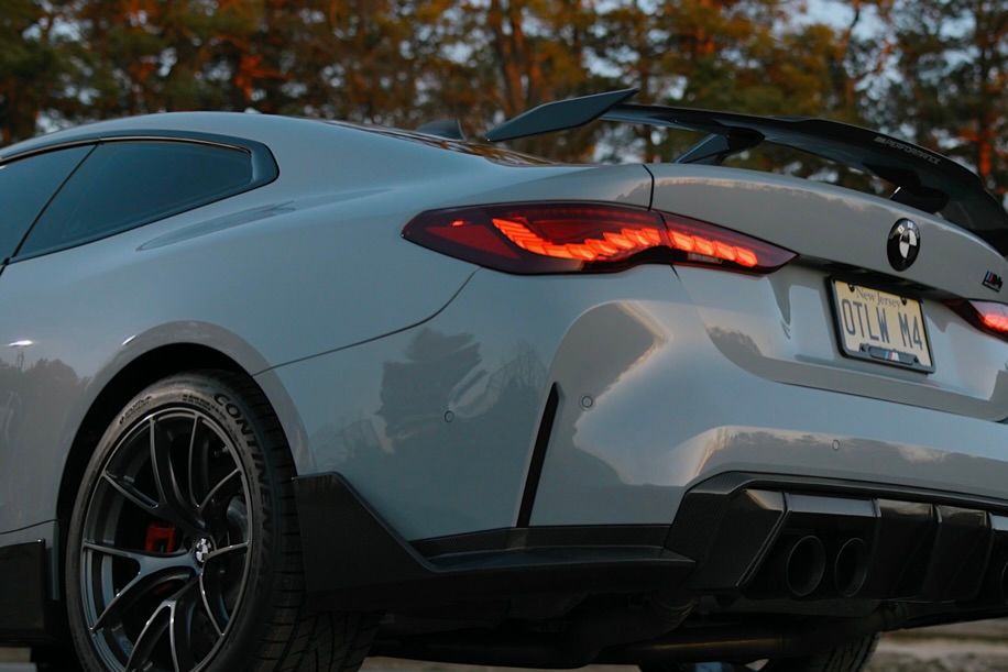 Grey BMW G82 Coupe M4 with 19" VS-5RS Apex wheels in Anthracite