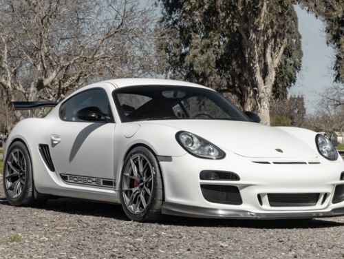 White Porsche Cayman - VS-5RS in Anthracite