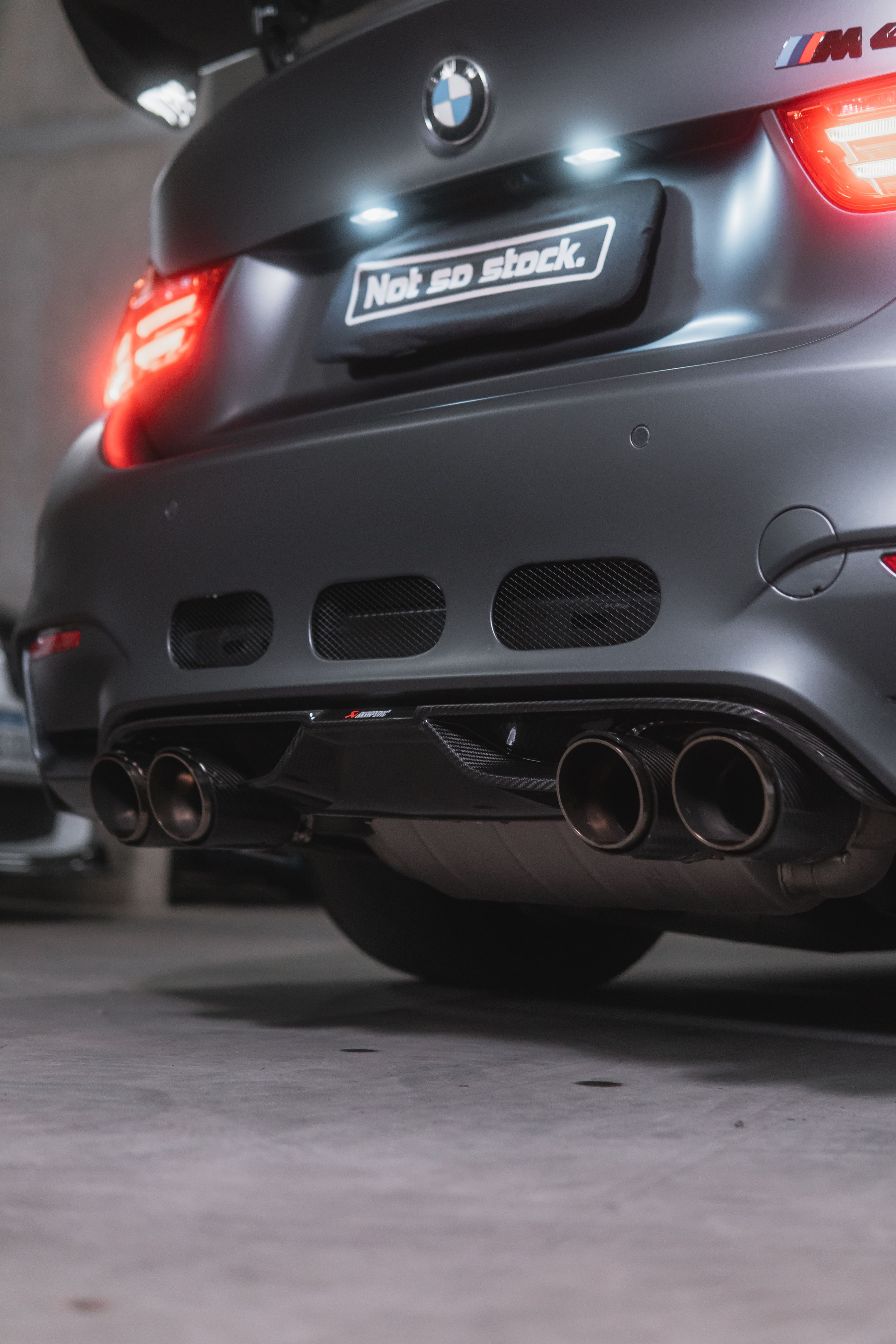 Black BMW F82 Coupe M4 with 18" ARC-8 Apex wheels in Satin Black