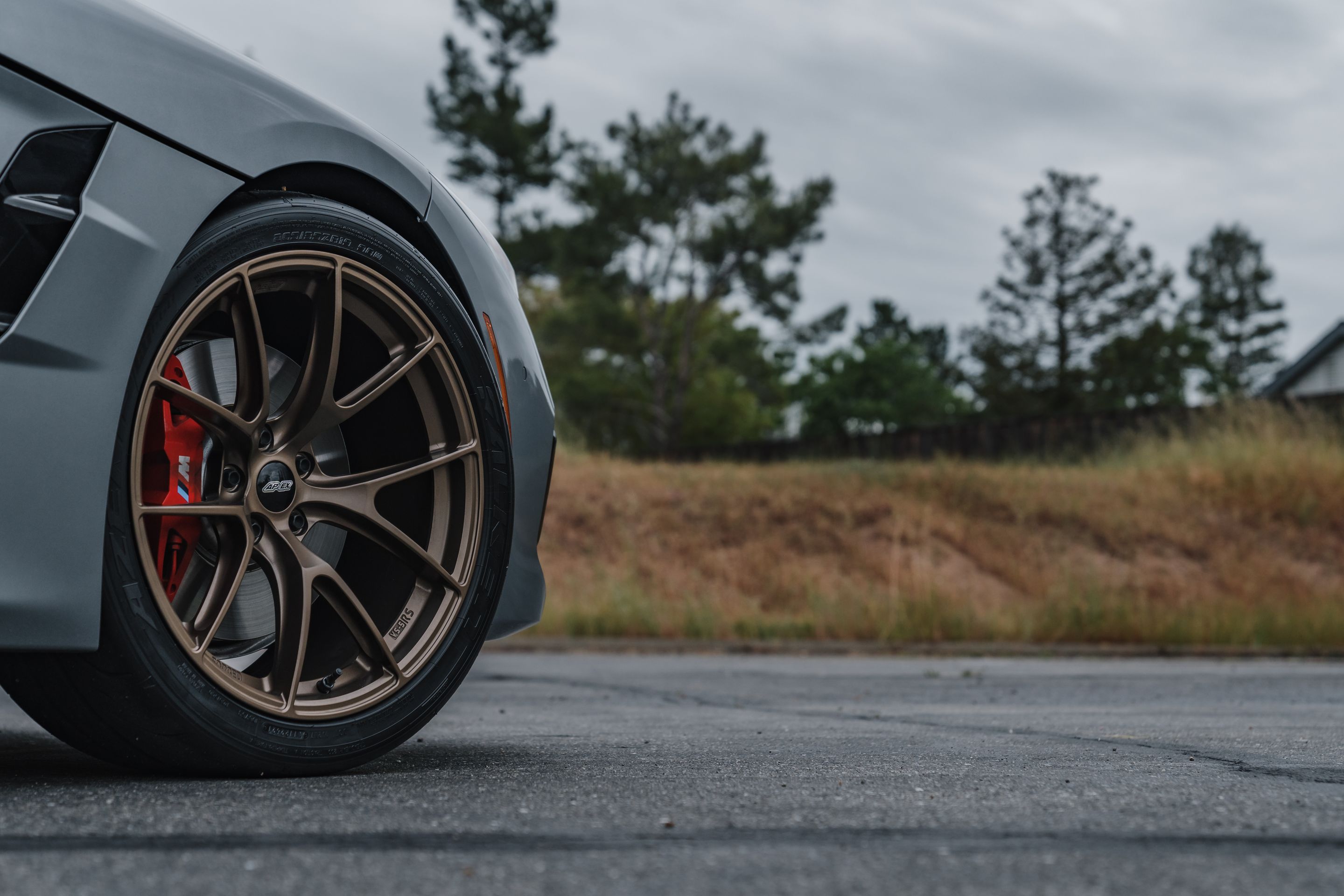 Grey BMW G29 Z4 with 19" VS-5RS Apex wheels in Satin Bronze
