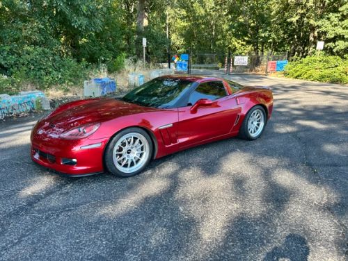 Red Chevrolet Corvette - SL-12RT in Machined Lip Race Silver