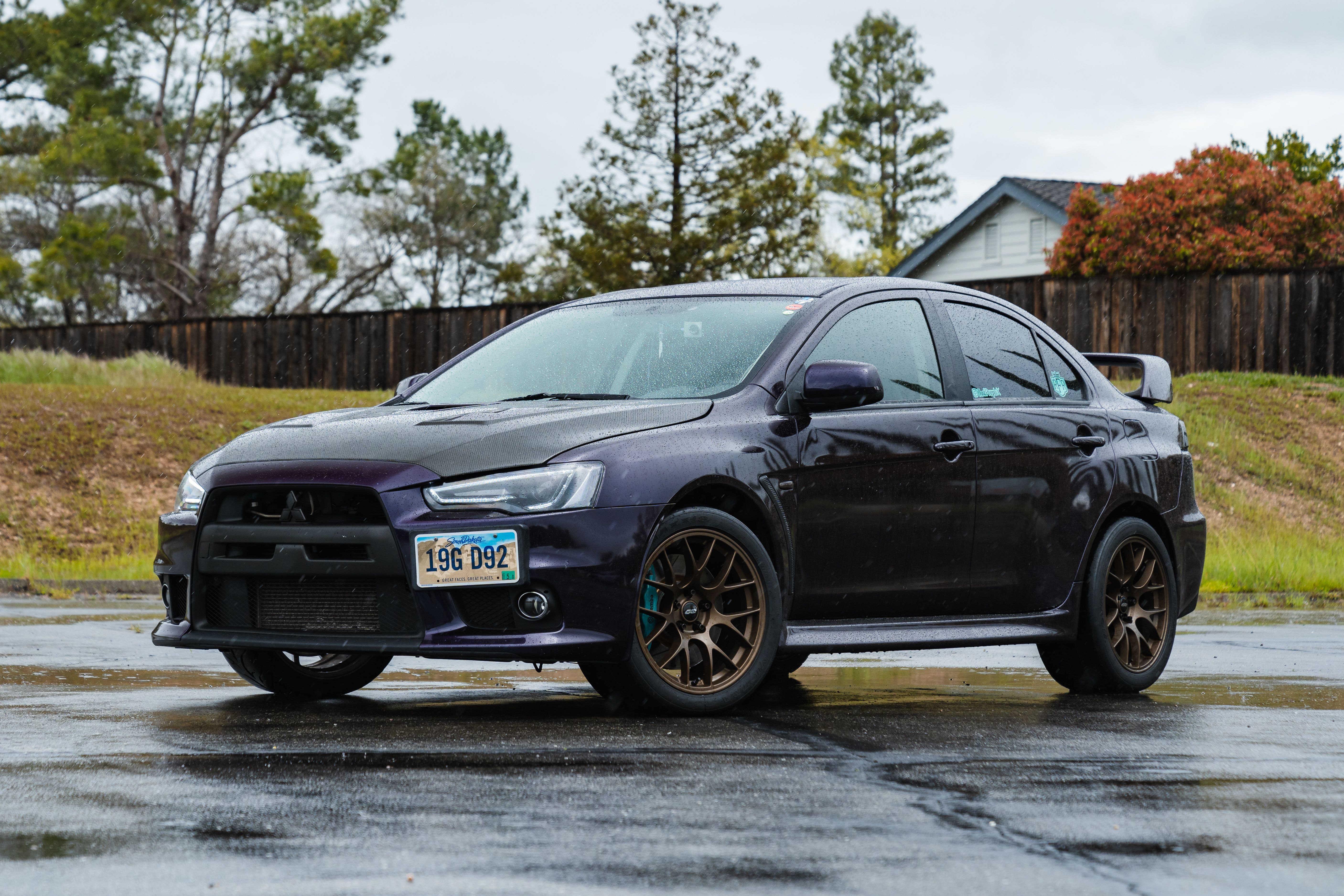 Purple Mitsubishi Lancer Evolution - EC-7 in Satin Bronze
