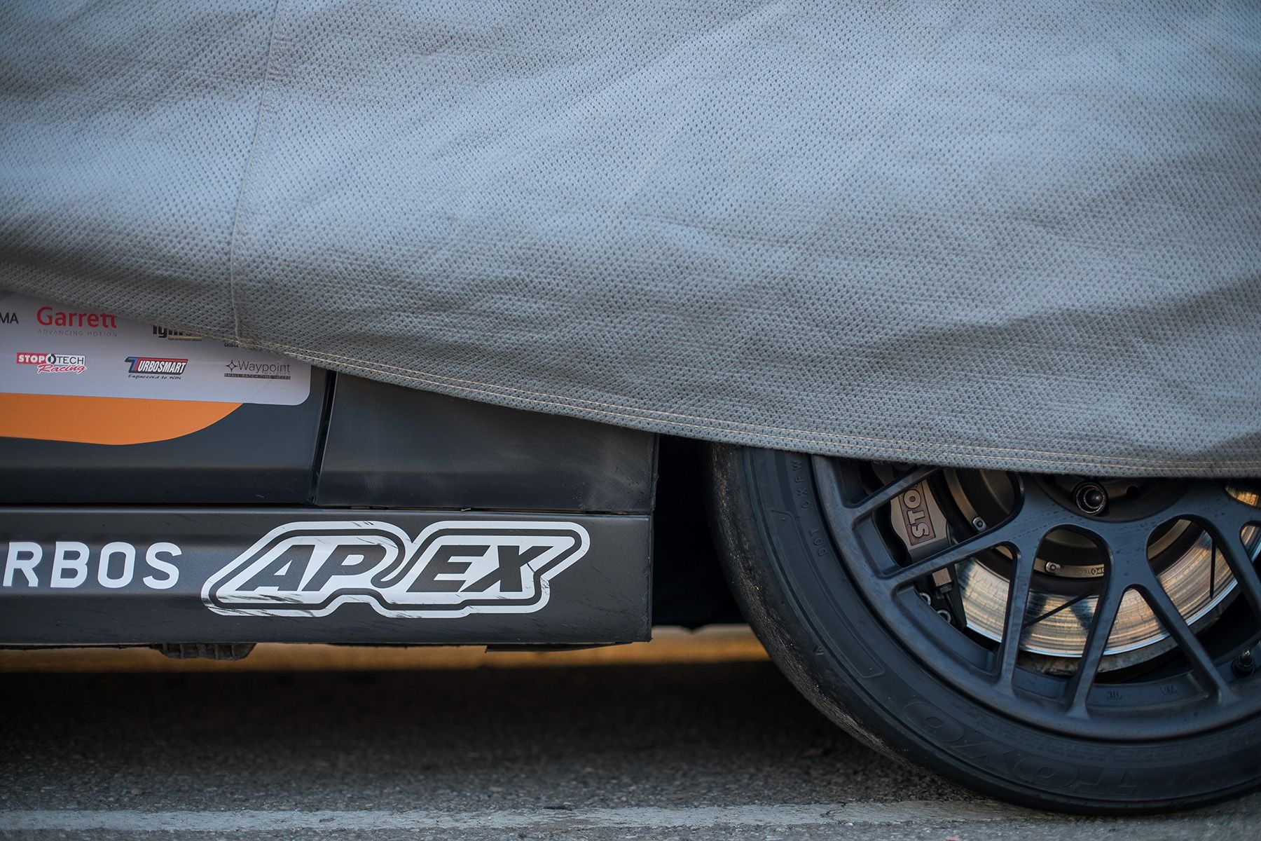 Multicolor BMW F87 M2 with 18" ARC-8R Apex wheels in Satin Black