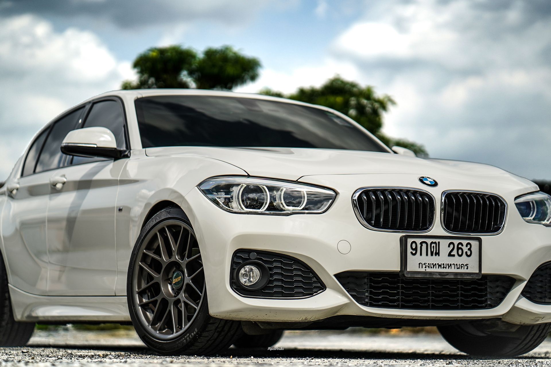 BMW F20 Hatchback 1 Series with 18 ARC-8 in Anthracite on BMW F20
