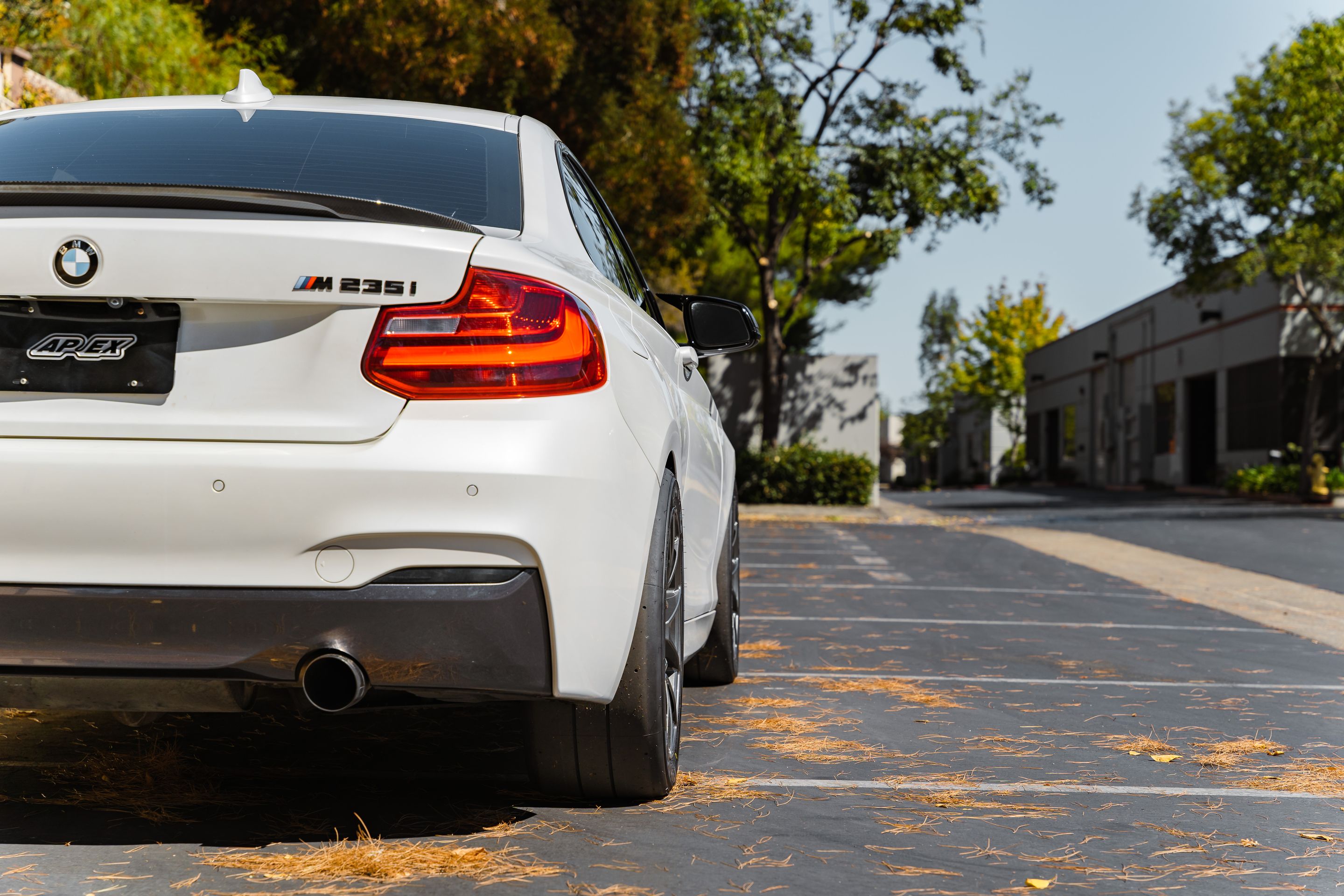 White BMW F22 Coupe 2 Series with 17" VS-5RS Apex wheels in Anthracite