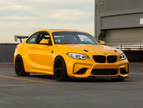Yellow BMW M2 - VS-5RS in Satin Black