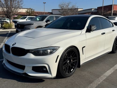 White BMW 4 Series - ARC-8RT in Satin Black