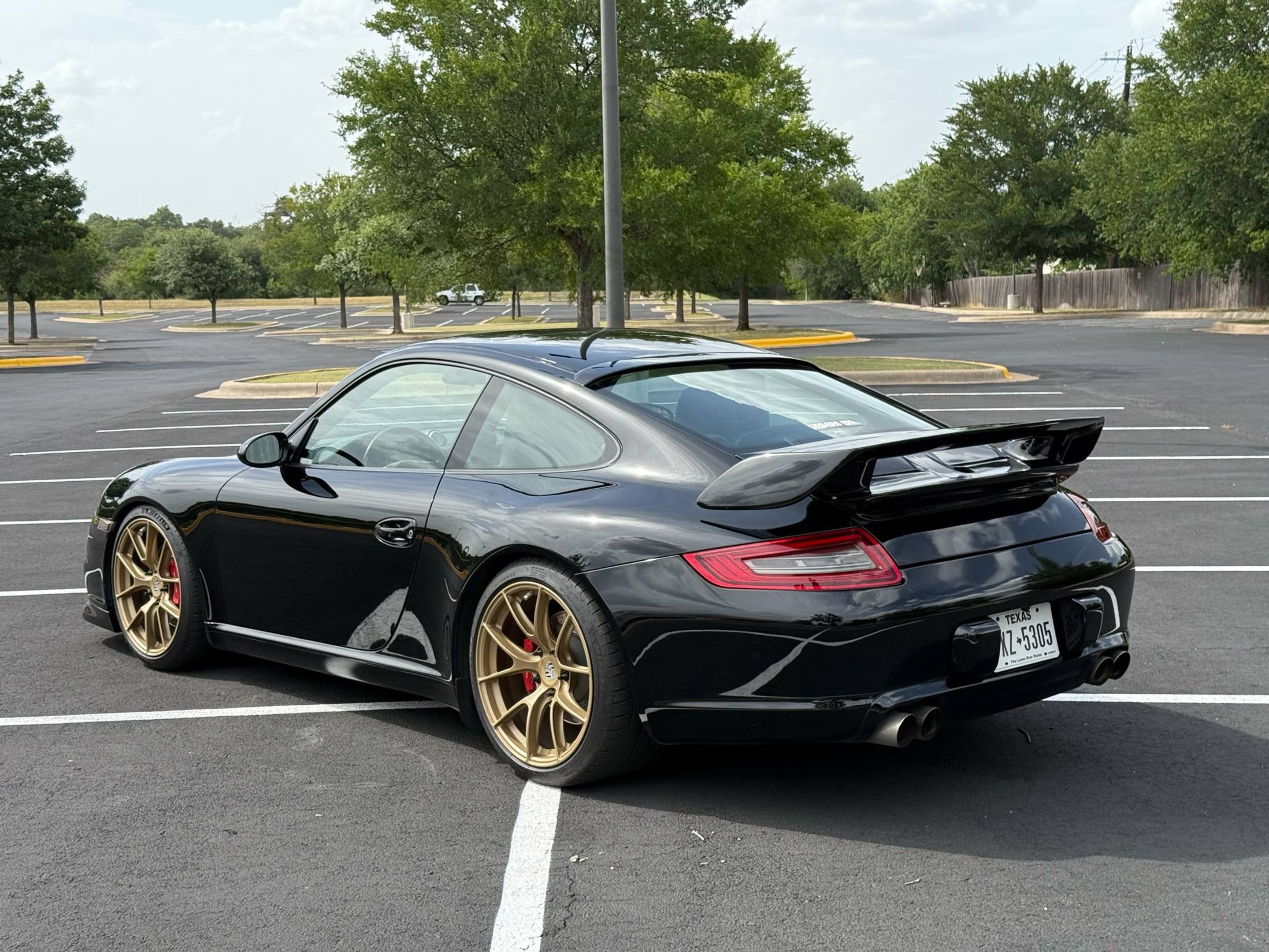 Black Porsche 911 997 Carrera S with 19" VS-5RS Apex wheels in Custom Finish