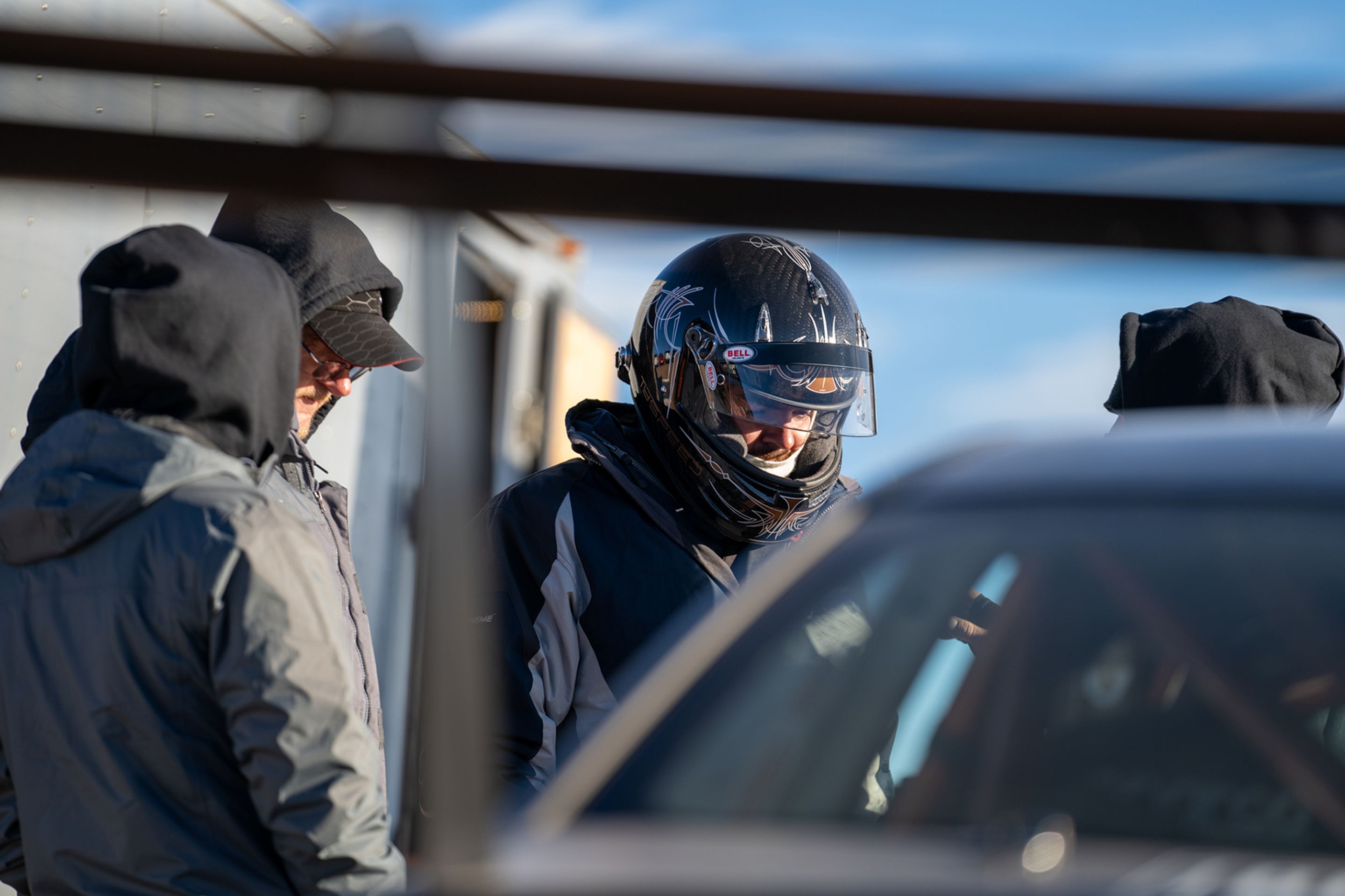 Grey BMW F87 M2 with 18" FL-5 Apex wheels in Satin Black