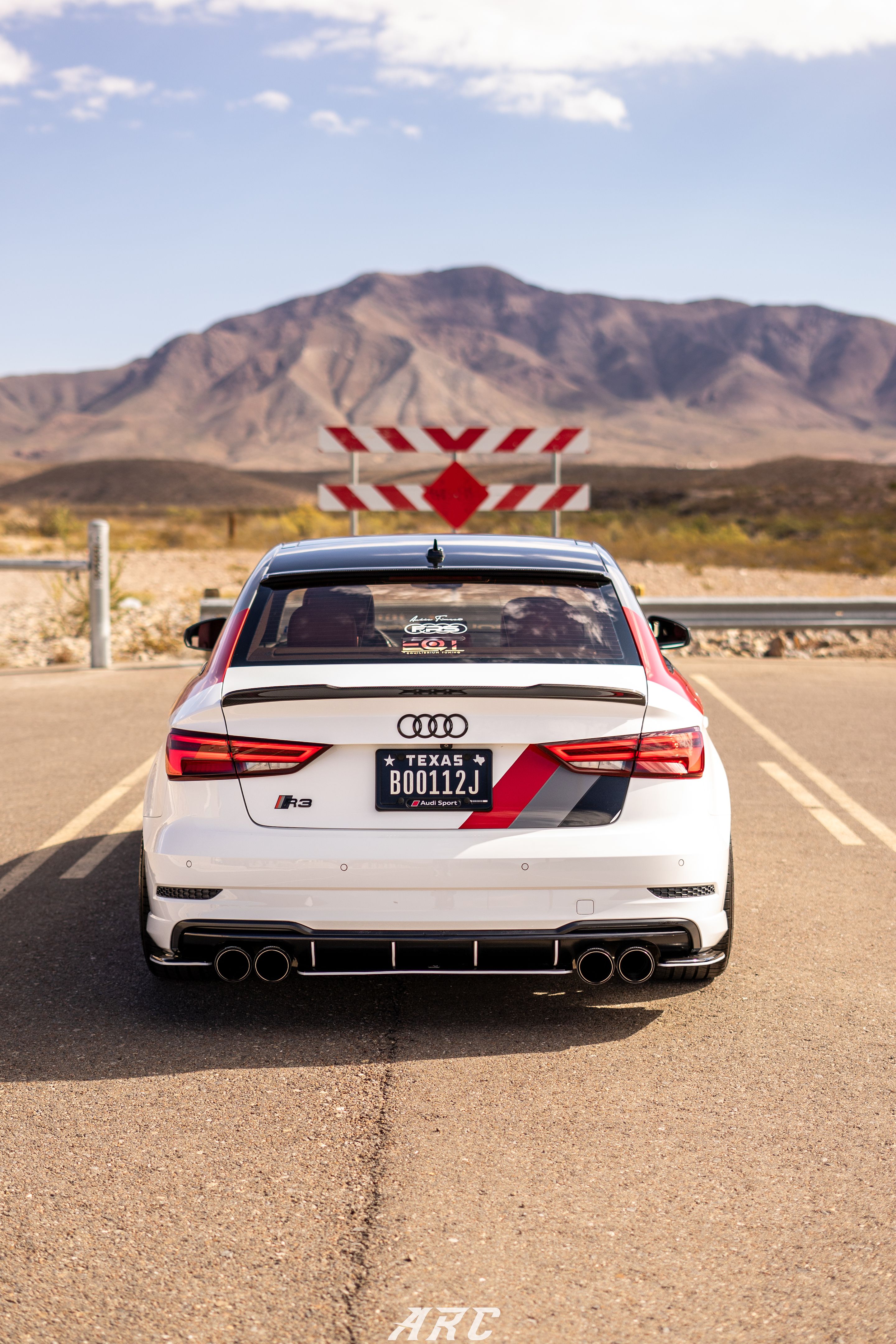 Race Livery Audi 8V A3 with 18" ML-10RT Apex wheels in Machined Lip Gloss Motorsport Gold