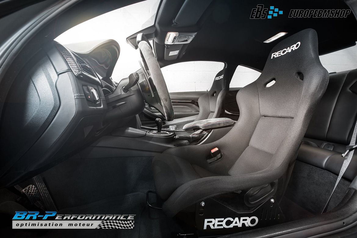 Grey BMW F82 Coupe M4 with 19" ARC-8 Apex wheels in Satin Black