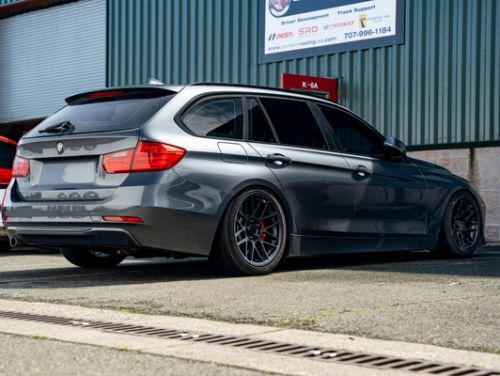 Grey BMW 3 Series - ARC-8 in Satin Black
