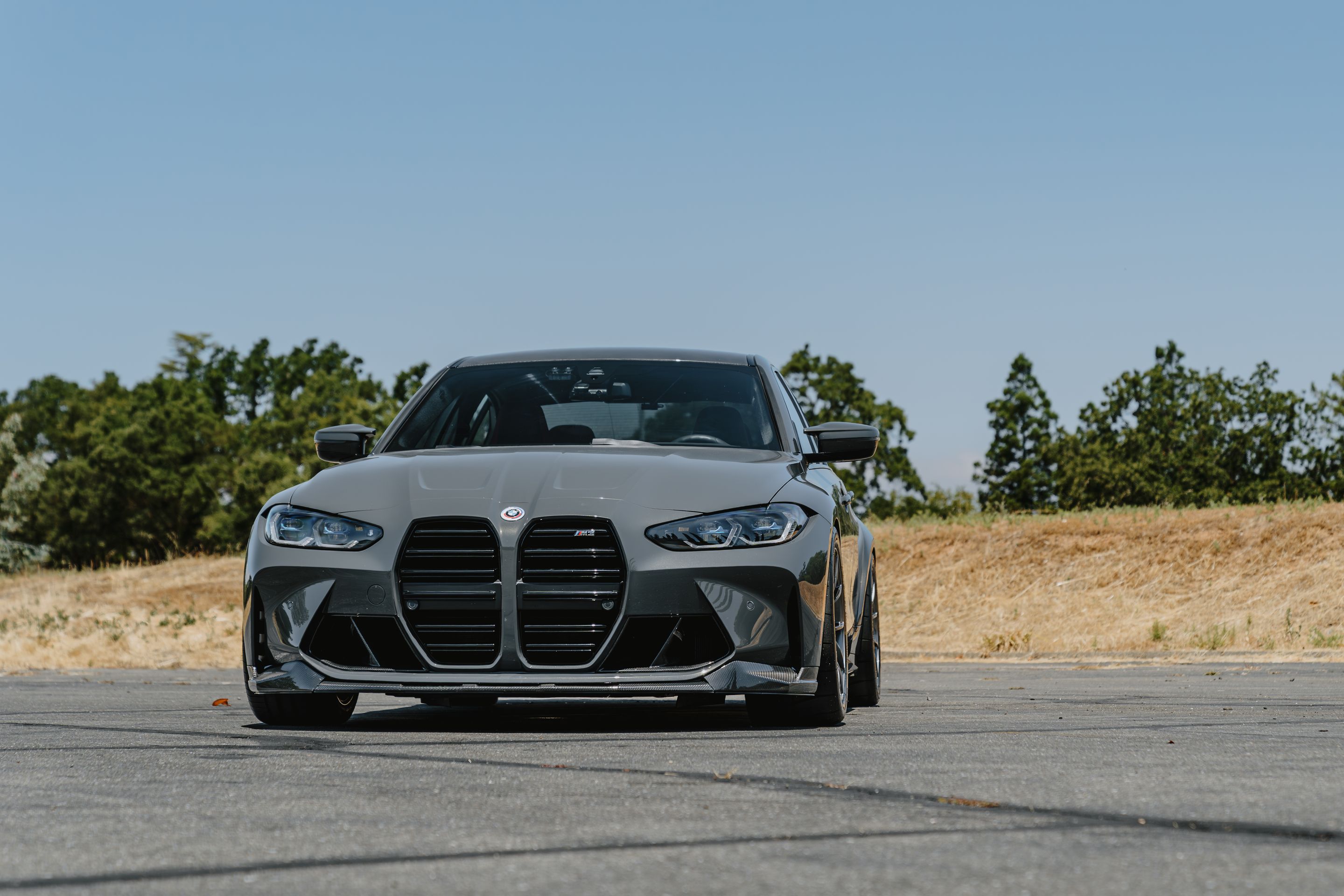 Grey BMW G80 M3 with 18" VS-5RS Apex wheels in Anthracite