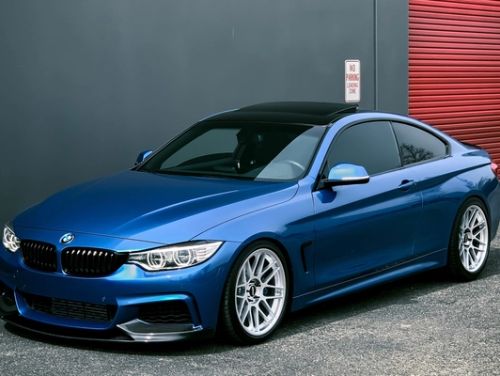 Blue BMW 4 Series - ARC-8 in Hyper Silver