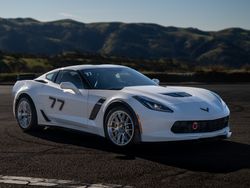 White Chevrolet Corvette - EC-7RS in Brushed Clear